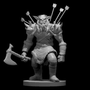 Undead Bugbear Barbarian with Axe