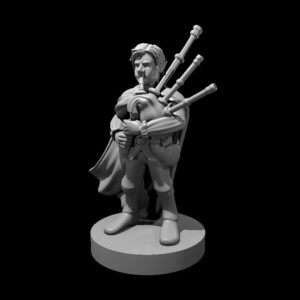Gnome Male Bard with Bagpipes